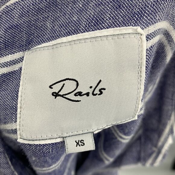 Rails‎ Sydney Artic Stripe Button Up Top Sz XS - Picture 10 of 12